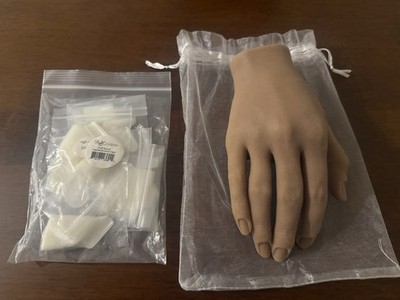 Red Iguana Silicone Nail Practice Hand (Right) w/ Replacement Tips
