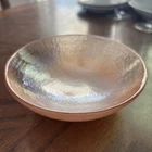 Pink Opalescent Murano Glass Bowl Missing Stand