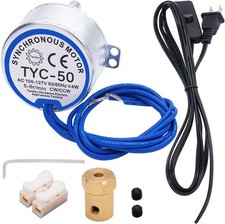Twidec/Synchronous Turntable Motor Electric 5-6RPM/MIN 50/60Hz 5-6RPM