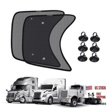 2PCS 23'' 21.6'' Side Window Shades for Semi Truck/Heavy Duty Truck Mesh