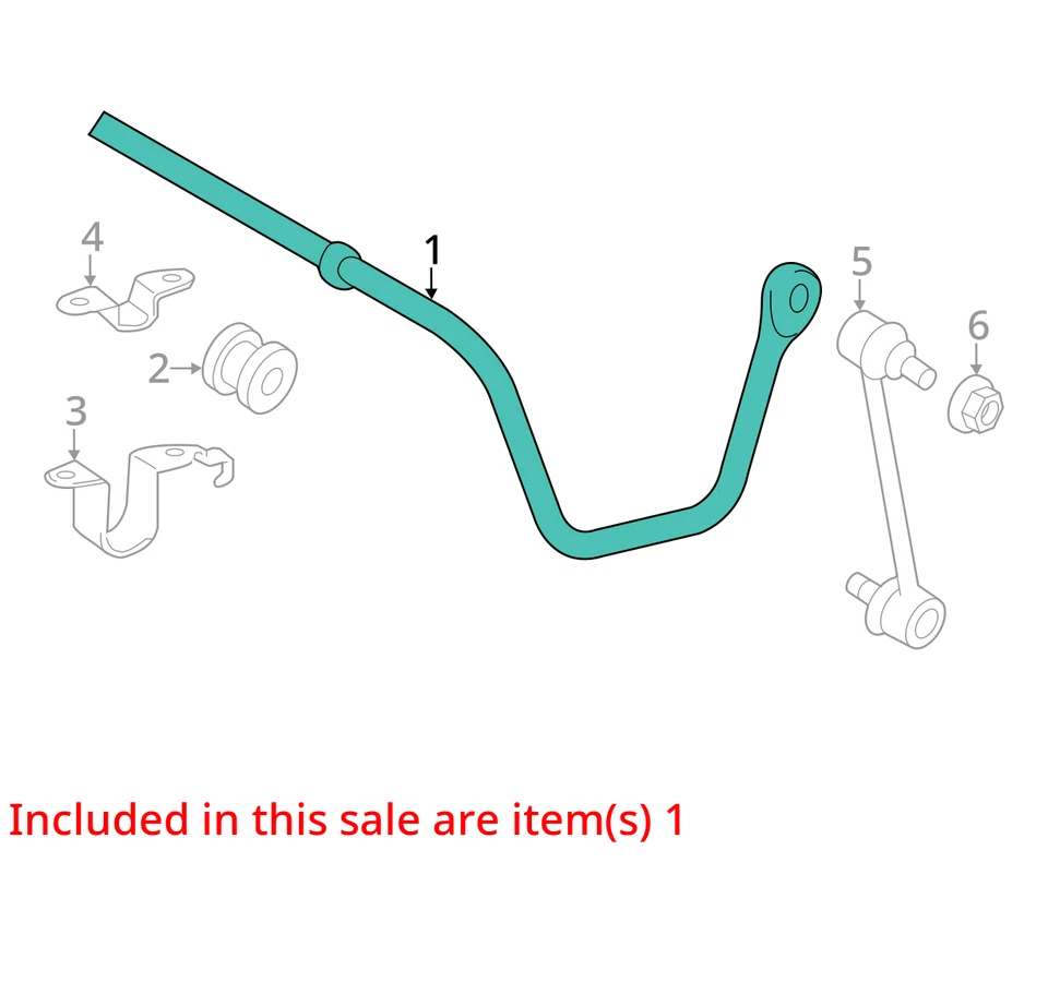 2013 Lexus ES350 FWD Rear Stabilizer Bar OEM 86K Miles - LKQ419507592 - Image 4 of 4