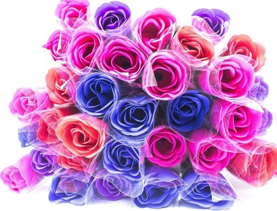 Künstliche einzelne Rose Blume duftender Stiel Valentinstag Hochzeit Wohndeko