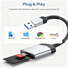 2 In 1 TF SD Card Reader USB 3.0 Micro SD Card To USB Adapter Smart Card Reader