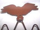 Set of 3 EAGLE Plates and 30" Rack Collectors or Decorative Wall Man Cave Cabin — photo 8