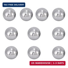 Ten 1" Inch Diameter Hardened Chrome Solid Steel Bearing Balls, Precisi