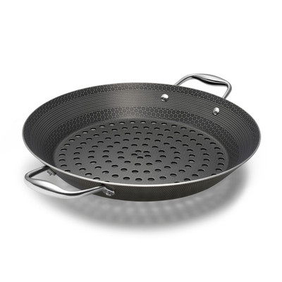 Hexclad Hybrid Nonstick Bbq Grill Pan Dishwasher-Friendly Bbq And Oven-Safe Up