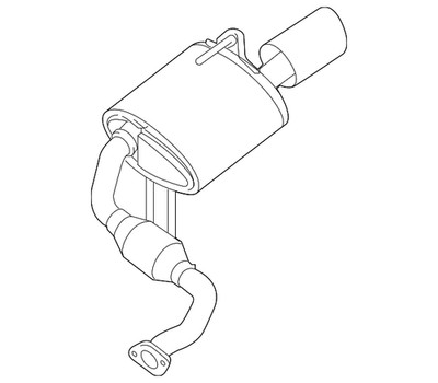 Genuine Nissan Muffler 20100-9DJ1B