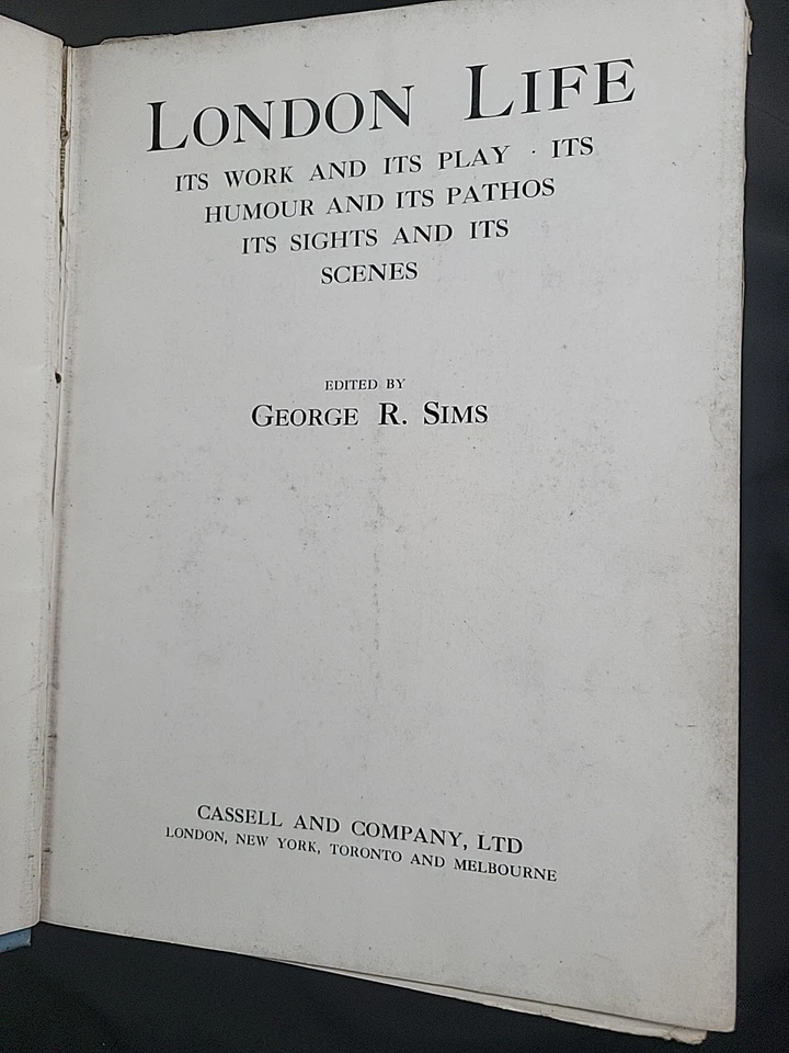 1901 London Life by George R. Sims music hall audience photo - Image 3 of 4