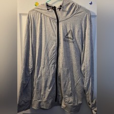Reebok Gray Full-Zip Hoodie