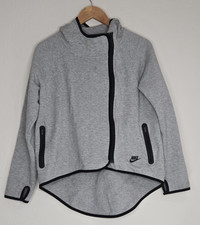 Nike Tech Cape Hoodie Sweatshirt Womens Size Small Gray Full Zip Up 545693-063