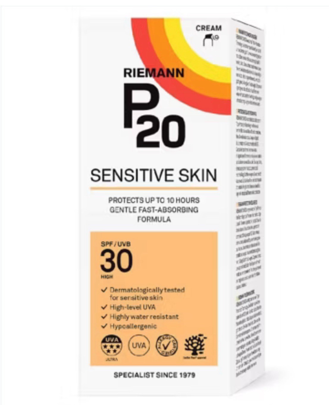 Riemann P20 SPF30 Sensitive Skin Sun Cream - 200ml - Image 5