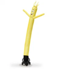 YELLOW TUBE DANCER Advertising 6ft Tall Inflatable Air Powered.