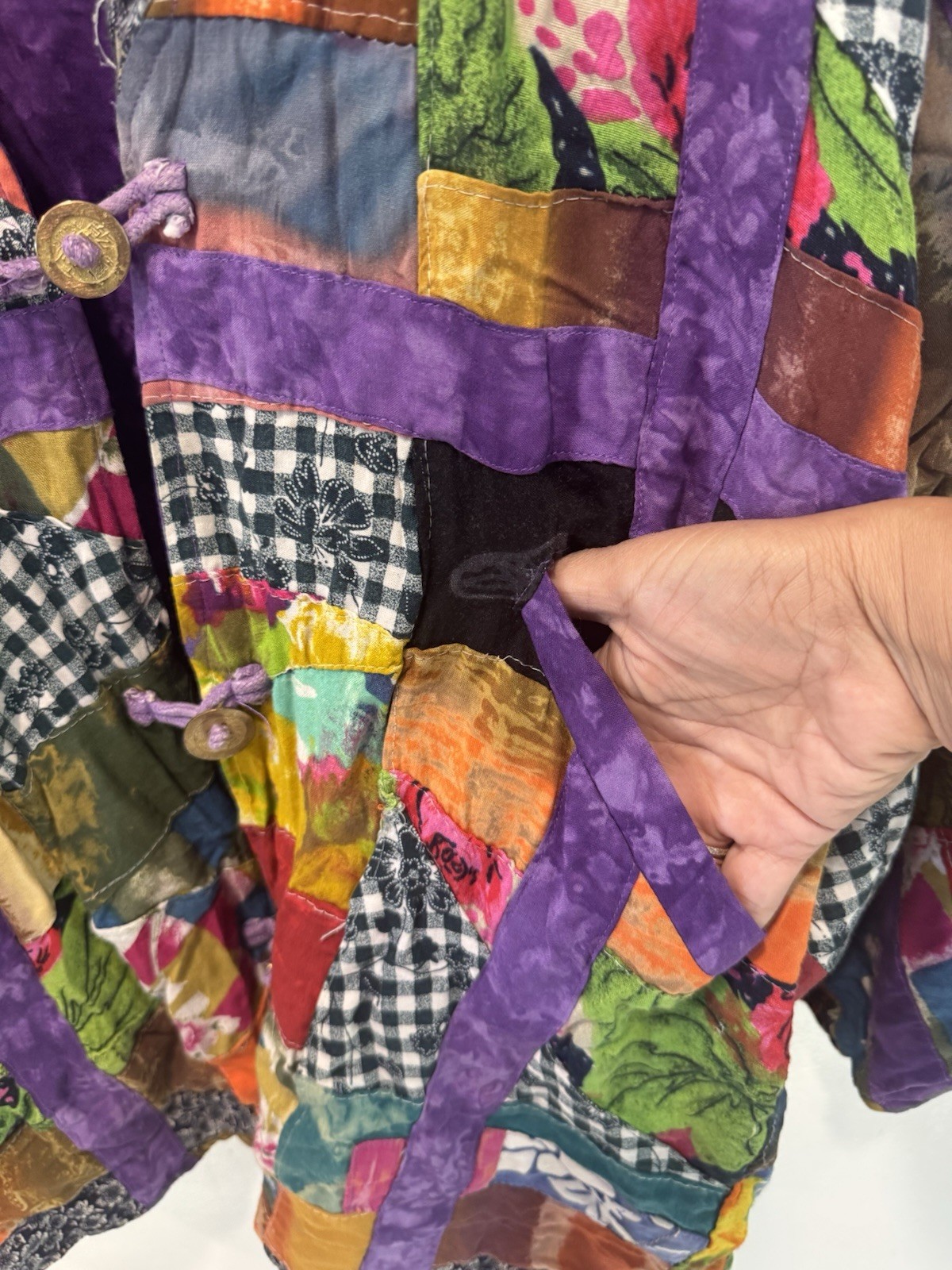 Nativewear Designs Patchwork Kimono Topper Jacket… - image 5
