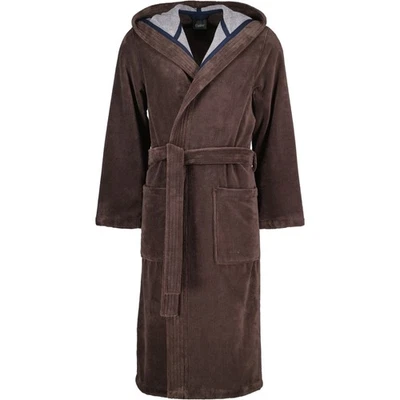 Cawö Home Bademäntel Herren Kapuze Doubleface 831 mokka - 31 Herren Brauntöne