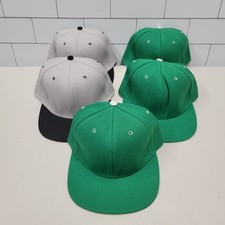 Vintage Tournament Headwear Blank Fitted Hats Lot of 5 USA Made Size 7 & 7 1/4