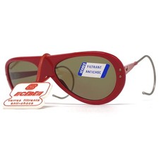 Vintage CEBE 201 RALLY COQ SPORT Sunglasses - France 90's - RARE - Small - Red
