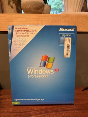 Vintage Microsoft Windows XP Professional Upgrade Version 2002 with Service Pack