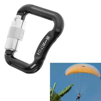 20KN Rappel Parapente Parapente Parachute Snap Fermoir Serrure Mousqueton - Photo 1/4