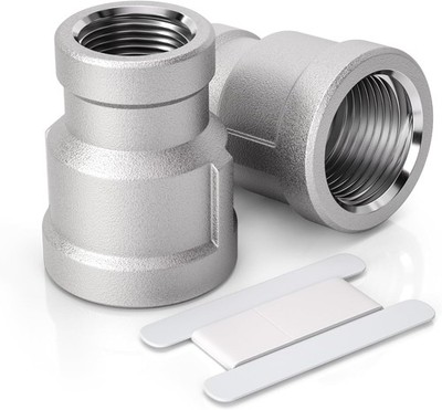 Bwintech 2 Stück 1/4'' Innengewinde auf 1/2'' Innengewinde BSP Gewinde Edelstahl