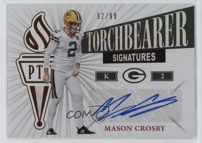 2019 Passing the Torch Torchbearer Signatures 92/99 Mason Crosby Auto 0t02