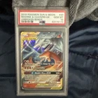 2019 Sun & Moon Reshrm & Charizard Unbroken Bonds Gem MT PSA 10
