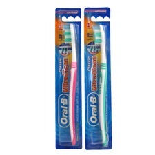 2 PACK Oral-B Ultra Clean Classic Toothbrush Soft Wave Trim Bristles COLORS VARY
