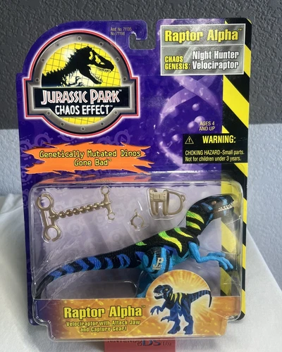 Jurassic Park Chaos Effect Raptor Alpha Dinosaur Kenner 1997 New Sealed VTG NOS