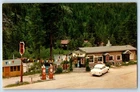 c1960 Drake Colorado CO Postcard Glen Comfort Stone Cabins Big Thompson Canyon