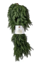 My Texas House 9ft Non-lit Natural Feel Cedar Green Artificial Christmas Garland