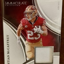 Panini 2025 Immaculate Collection Christian McCaffrey #94 Memorabilia /99 49ers