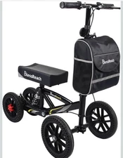 KNEE WALKER SCOOTER BLESSREACH All-Terrain Foldable Disc Brake for Foot Injuries
