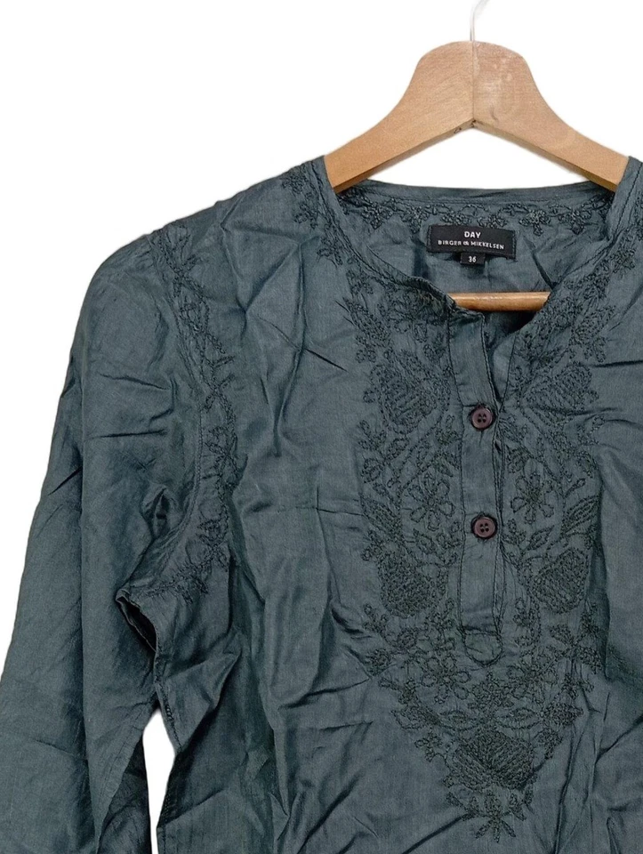 DAY BIRGER ET MIKKELSEN Blouse à manches longues Dames Blouse T EU 36 gris clair - Photo 3/4