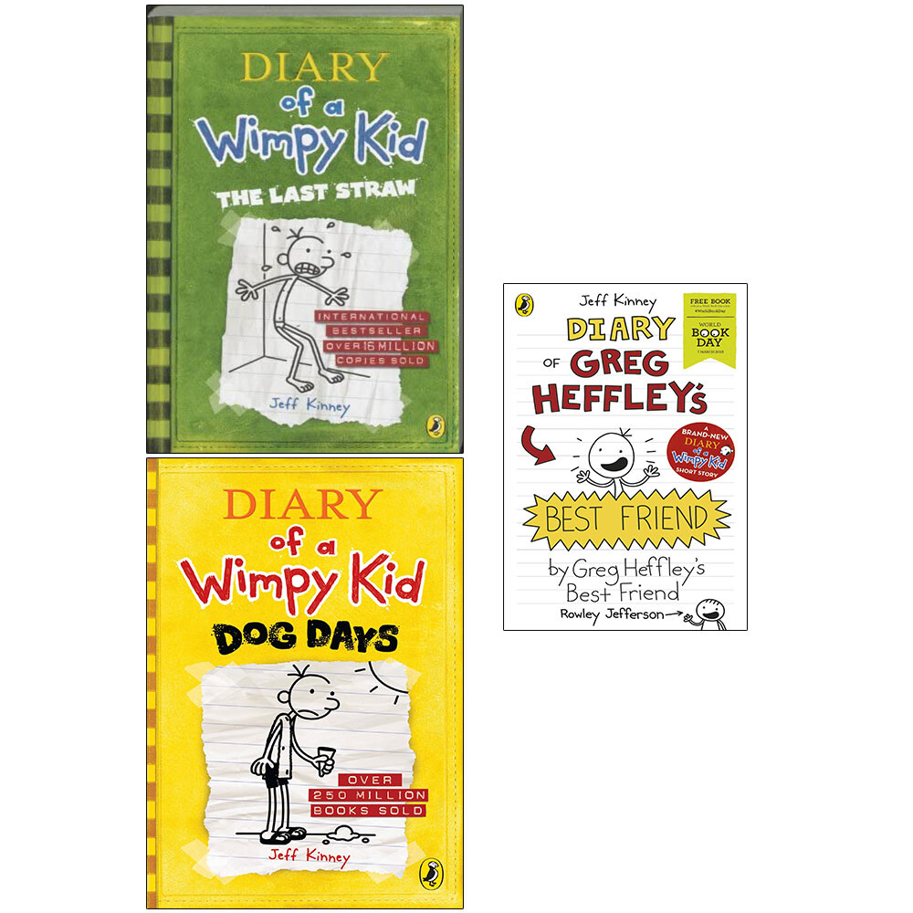 Diary of a Wimpy Kid Book 3-4 and World Book Day Books Collection Set  PB NEW