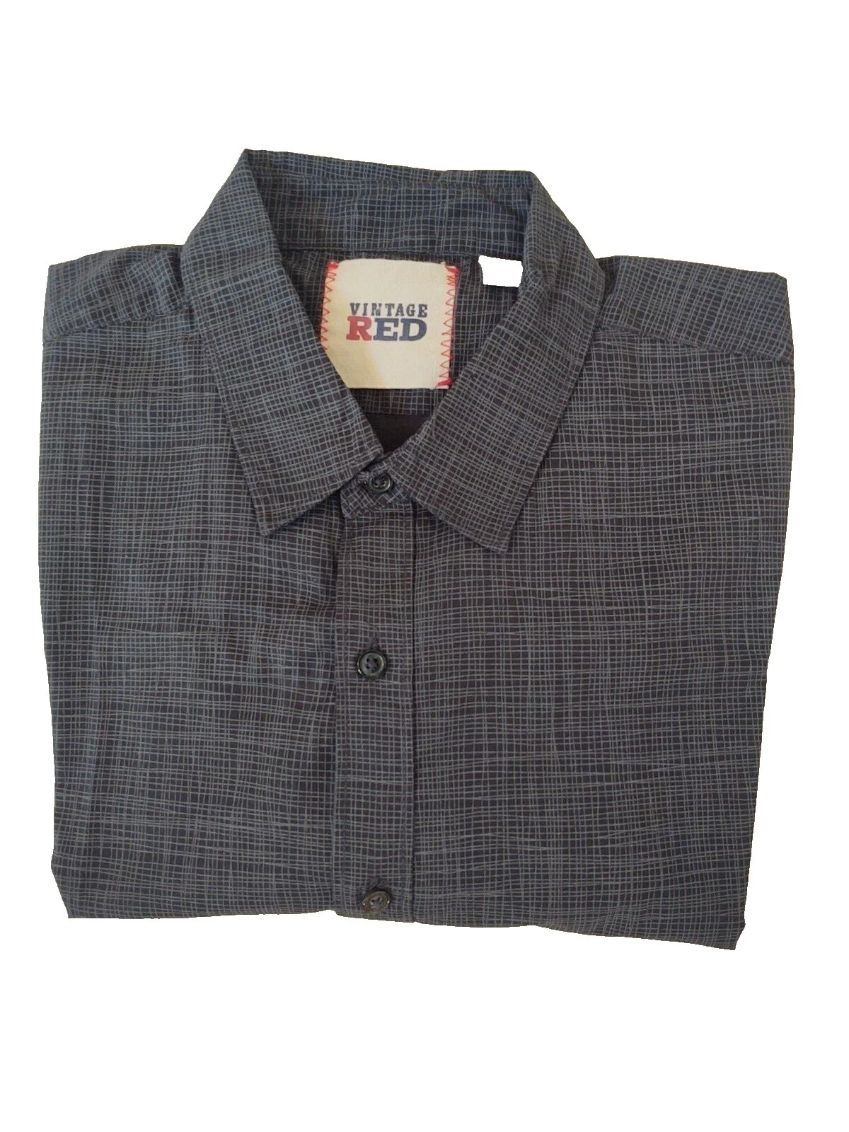 Camisas de vestir para hombre vintage rojas 100 % algodón