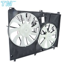 For 14-19 Toyota Highlander 2.7L 3.5L Dual Engine Radiator Cooling Fan Assembly