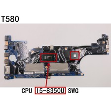 Original for Lenovo ThinkPad T580 Motherboard I5-8350 2G Graphics Card 01YR255