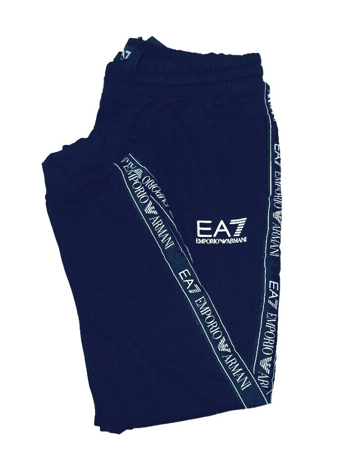 MEN'S EMPORIO ARMANI EA7 JOGGERS -BLACK , NAVY | eBay