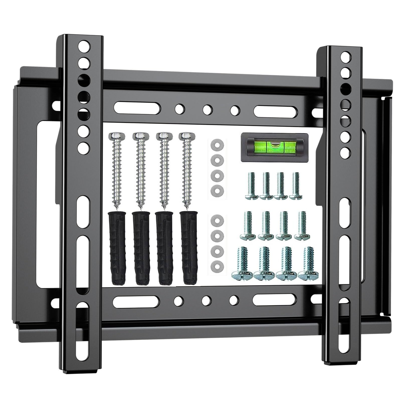Fixed TV Wall Mount Bracket for 14-42 Inch Flat Screen TVs & Monitors, Univer...