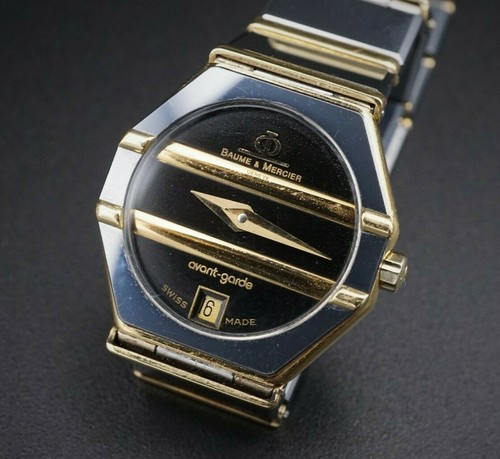 RARE Baume \u0026 Mercier Avant Garde 1830 18k MATT Tungsteno Orologio Donna con  5.75\