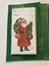 VINTAGE CHRISMAS GIFT LABELS - Paper Magic Group - 1980s Santa Gift Tag SEALED