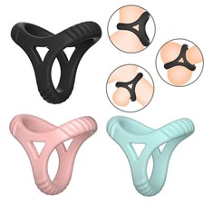 Reusable Ball-Scrotum-Stretcher-Ring-Penis Enhancer Delay Ejaculation Male