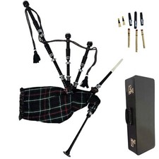Great Highland Bagpipe   Silver Mounts, Hard Case  MacKenzie Tartan