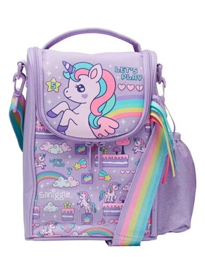 New Smiggle Lunch bag Let's Play Junior Id Lunch box With Strap