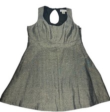 Kardashian Kurves Womens Metallic Sleeveless Round Neck Tank Dress Size 20W