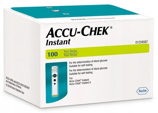 ACCU-CHEK INSTANT 100 Streifen Strips GLUCOSE-MESSSTREIFEN EXP: 2026/12 NEU OVP