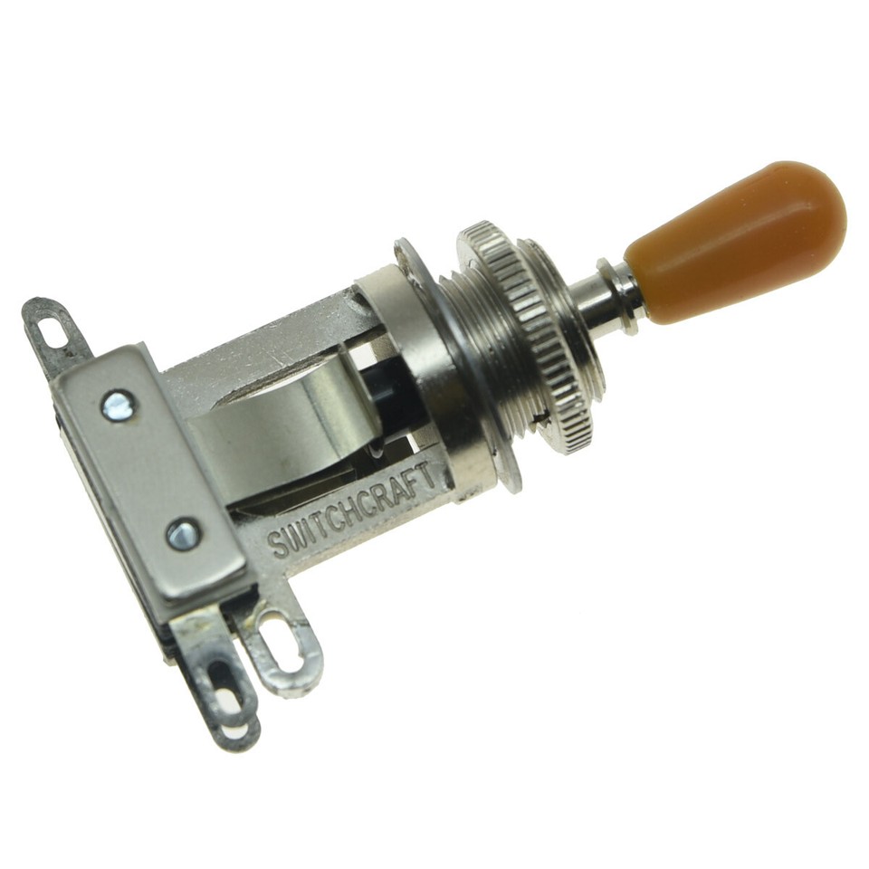 Banworks Guitars 5-Way Toggle Switch Tip Imperial 4,9mm Pickup Selector Switch Caps Switch Knob Per USA Fender Stratocaster Strat Telecaster Tele Chitarre Elettriche JT/DWQM-04 Cromato