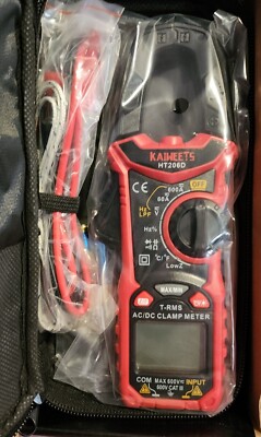 HT206D DC AC Clamp Meter Voltage Current Capacitance Meter Ture-RMS 6000 Counts