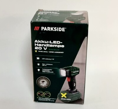 PARKSIDE Akku-LED-Handlampe PLHLA 20-Li X 20 V – Ohne Akku & Ladegerät, Mit Rutschfestem Griff