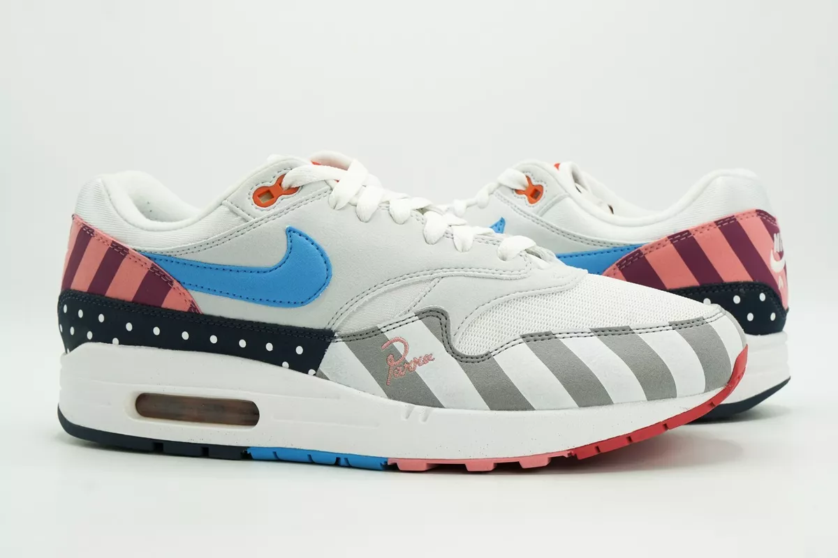 piek Om toevlucht te zoeken Onderdrukker NIKE AIR MAX 1 USED SIZE 9.5 PARRA WHITE MULTI COLOR AT3057 100 | eBay