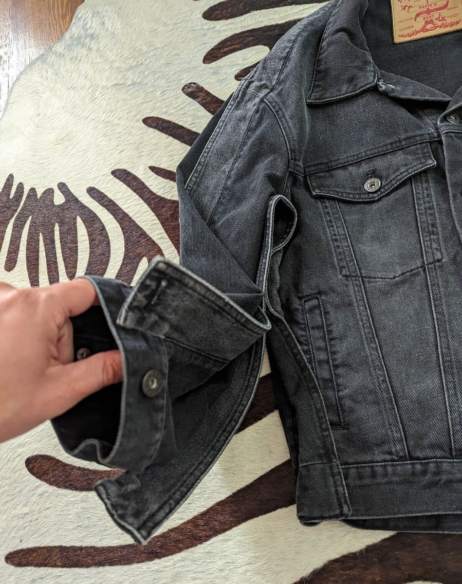 Y/project Black Denim Jacket Designer Paris Couture Avante Y/project Black Denim Jacket Designer Paris Couture Avante